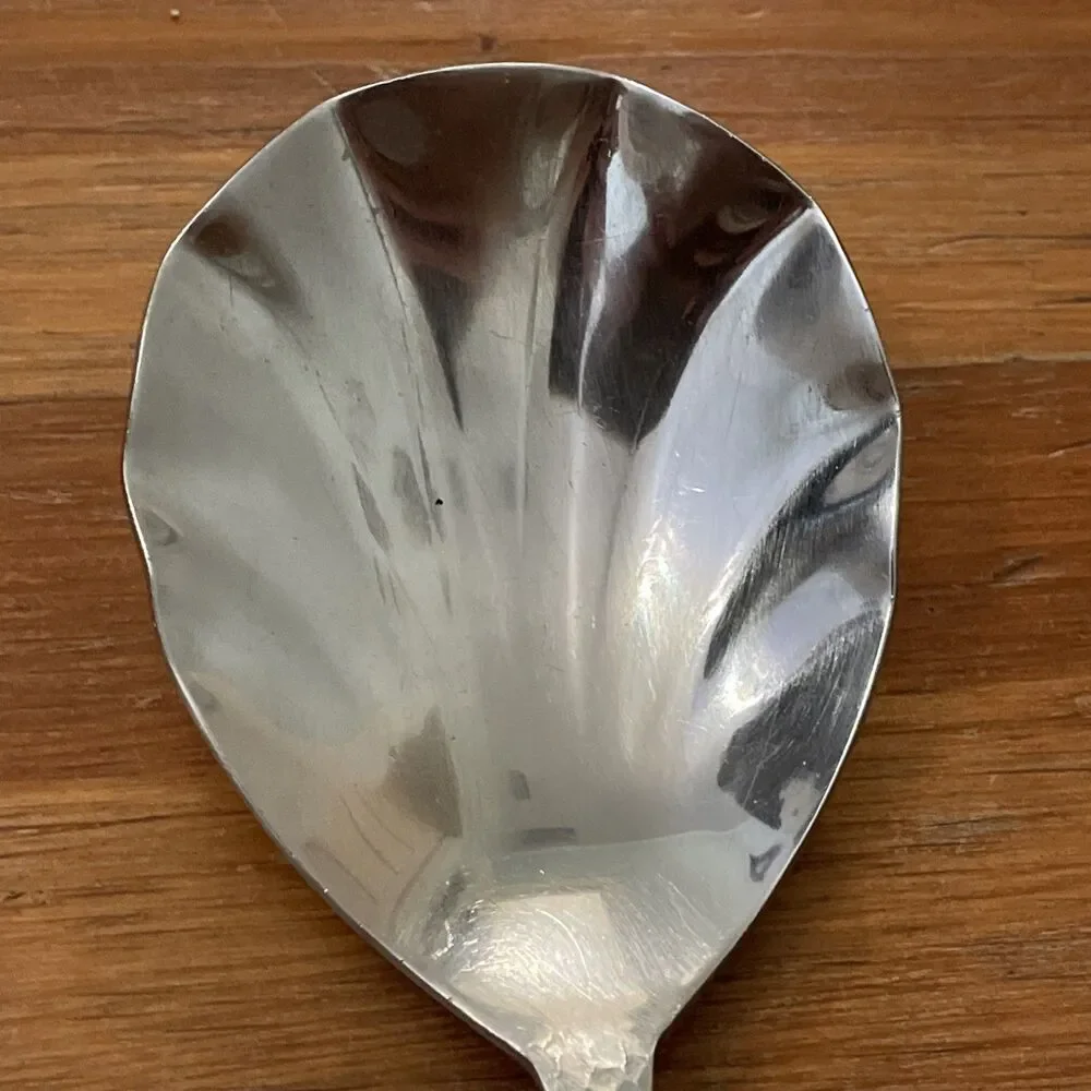 Reed & Barton Olde English Stainless 18/10 Serving Spoon Hammered Heritage Mint